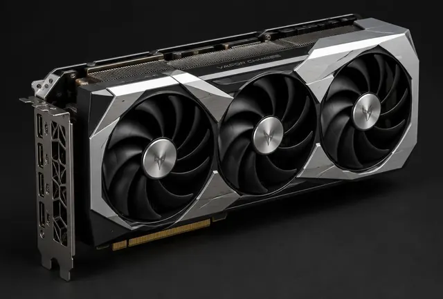 Modern dual fan graphics card